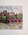 Expressionism Vintage Mid-Century Expressionist Cityscape Painting on Macy's Canvas Board For Sale - Image 3 of 4