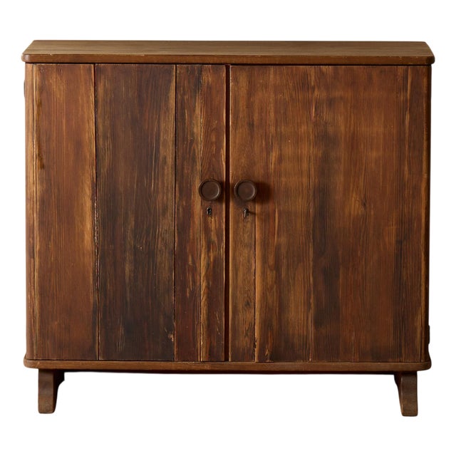 Swedish Pine Cabinet, 1930s For Sale