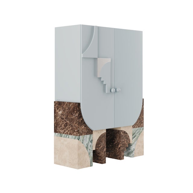 Stone Arkos Bar Cabinet by Ömer Öztürk For Sale - Image 7 of 18