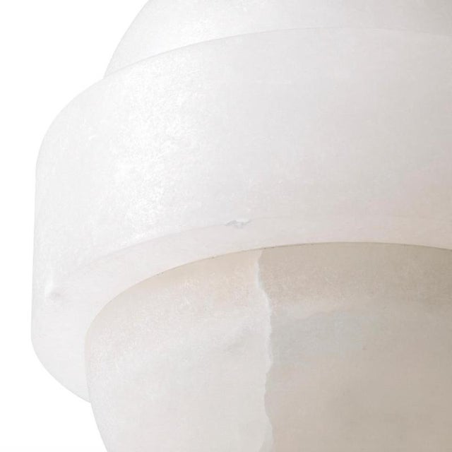 Ceiling Light in Brass Finish and Alabaster Spheres by Rug&Kilim For Sale - Image 6 of 7