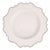 Ivory with Green Beaded Scalloped Charger Plate, 13.5" For Sale