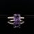 2010s Purple Sapphire Diamond Ring 18k Gold Women 1.72 TCW Certified For Sale - Image 5 of 10