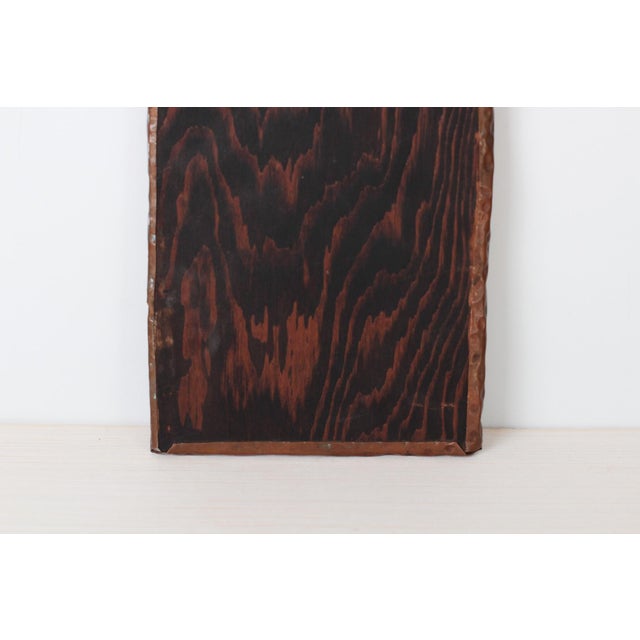 Mid Century Folk Art Copper Repoussé Wall Plaque Mexican Sombrero Figure For Sale - Image 11 of 12