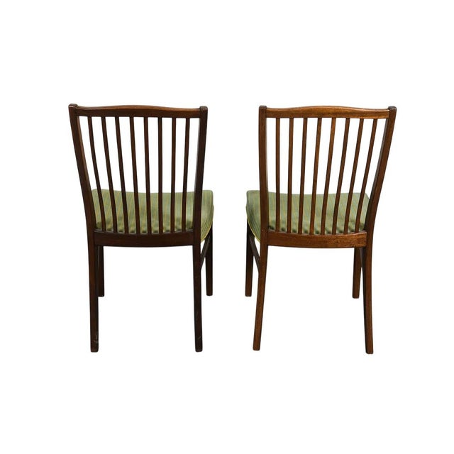 Brown 1950s Set 8 Danish Mid Century Modern Teak Dining Chairs For Sale - Image 8 of 10