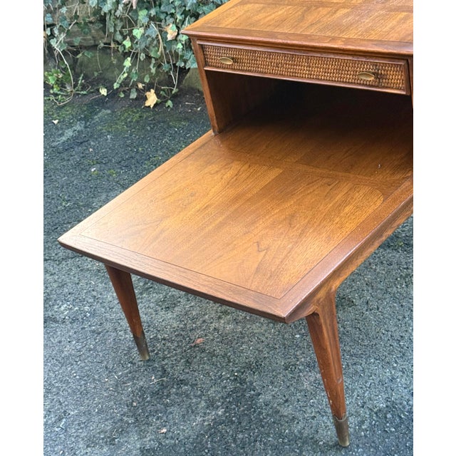 Vintage Imperial Furniture Mid-Century Modern Step-End Table For Sale - Image 9 of 12