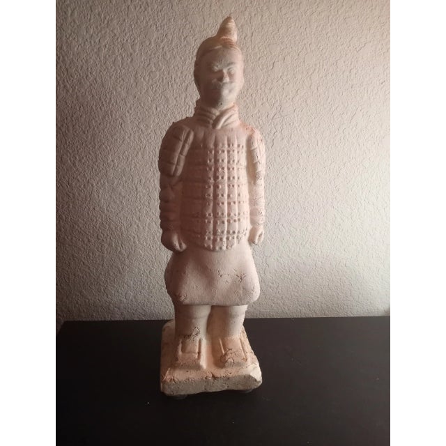 Antique 1900s Terracota Oriental Warrior Statue For Sale In Dallas - Image 6 of 7