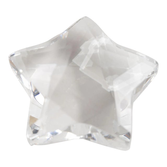 Rosenthal Crystal Faceted Star Paperweight For Sale