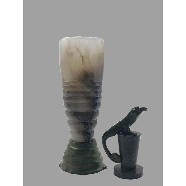 Extremely rare alabaster and bronze vase from the Cisti series created by Annibale Oste in 2009. Limited edition. Annibale...