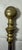 English Antique 18th Century Wrought Iron Turned Brass English Fireplace Shovel Tool 15 For Sale - Image 3 of 11