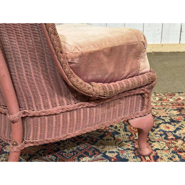 Textile English Lounge Chair from Lloyd Loom Company, 1930s For Sale - Image 7 of 9