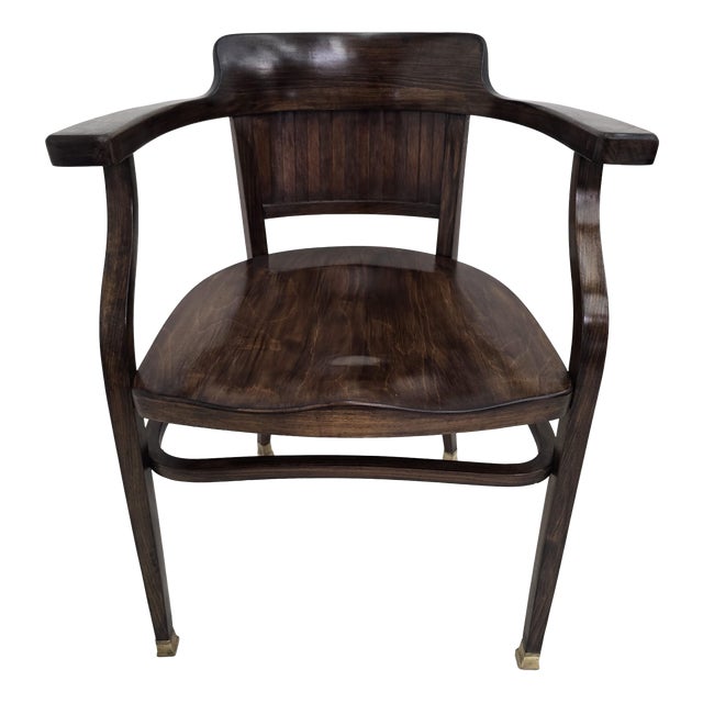 Fischel Armchair Model 6048 After Otto Wagner, Austria, C. 1900 by Otto Wagner for Fischel, 1890s For Sale
