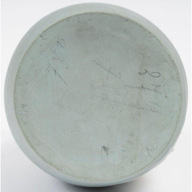 Ceramic Art Nouveau Vase with Relief of Woman from Weshwood, 1900s For Sale - Image 7 of 8