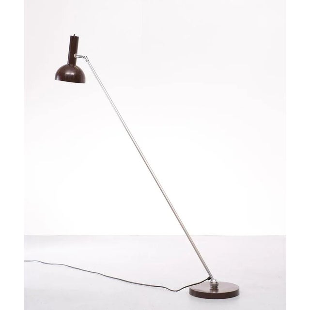 Metal Dutch Floor Lamp by H. Th. J. A. Busquet for Hala, 1960s For Sale - Image 7 of 9