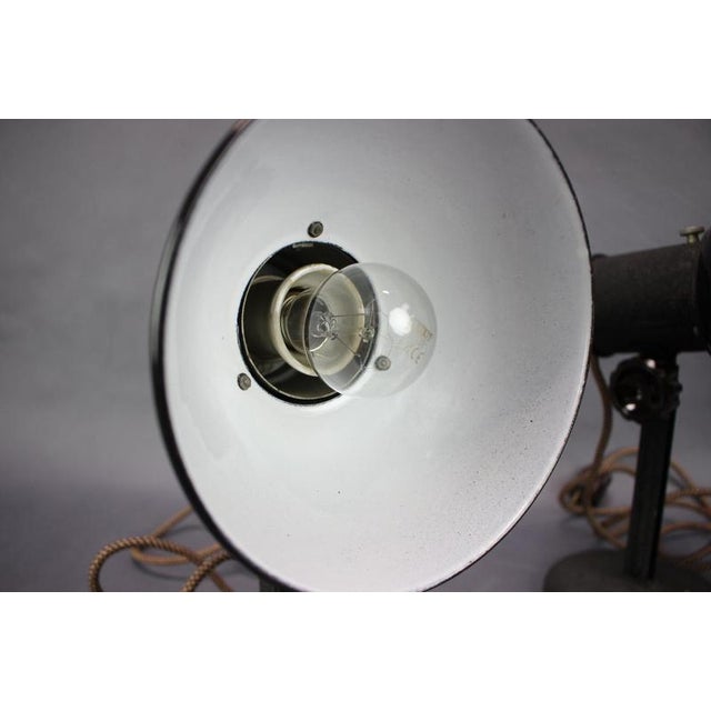 Industrial Adjustable Desk Lamps, Former Czechoslovakia, 1955, Set of 2 For Sale - Image 15 of 18
