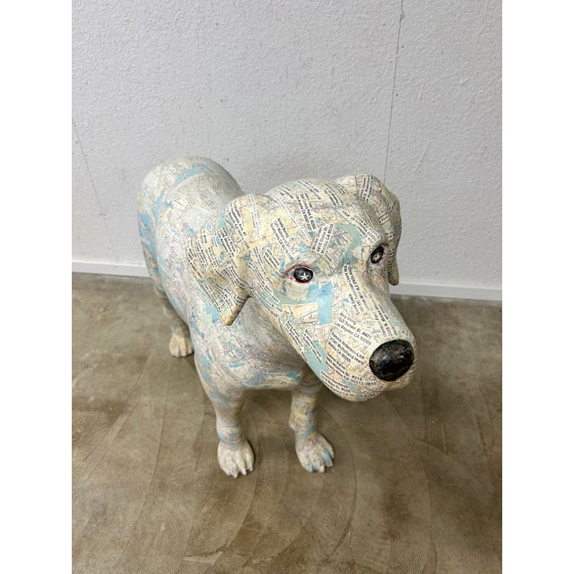 Contemporary Life-Size Celebrity Collage Labrador Dog Sculpture, Sun Valley, C. 2001 For Sale - Image 3 of 14