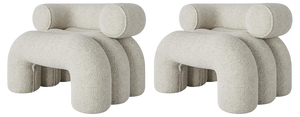 Set of Pearl Aurora Armchairs by Nelson Araujo