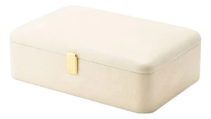 AERIN Abella Faux Shagreen Small Jewelry Box