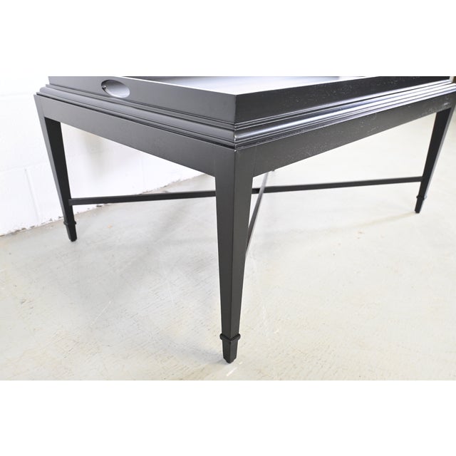 Baker Furniture Barbara Barry Coffee Table, Newly Refinished For Sale In Las Vegas - Image 6 of 11