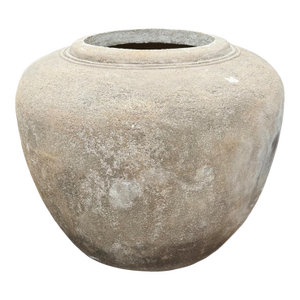 Antique Cement Java Pot / Planter