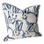 Hunt Slonem "Bunny Hutch" in Navy & White 18" Pillow - Single For Sale