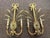 Mid 20th Century 20th Century Pair Gilt Sconces For Sale - Image 5 of 9