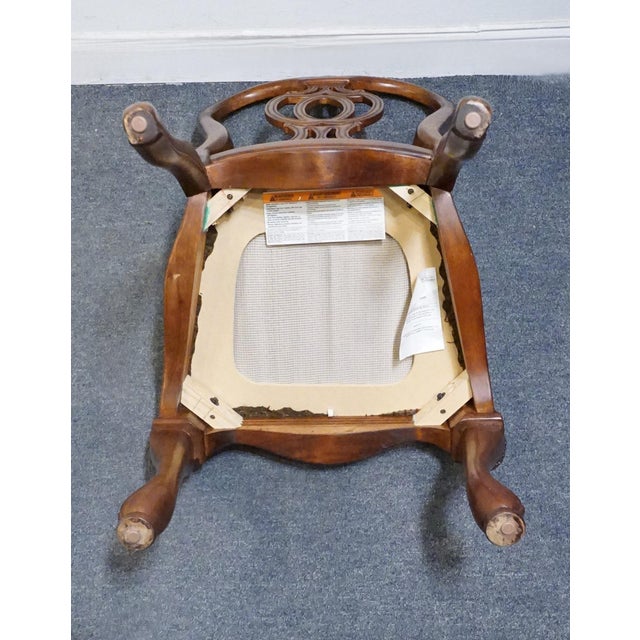 Thomasville Furniture Kent Park Collection Solid Mahogany Traditional Style Dining Side Chair 38921-821 For Sale - Image 9 of 11
