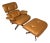 Authentic Eames Lounge Chair Model 670 & Ottoman Model 671 in Original Cognac Leather & White Oak Attributed to Herman Miller, Usa, Circa 2007 For Sale