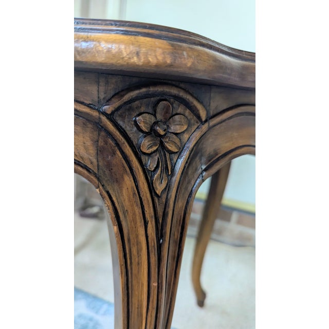 1980s Karges Furniture French Provincial Burled Walnut End Tables, a Pair For Sale - Image 13 of 15