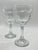 Glass 1980s “Chivalry” Textured Wine Glasses- A Pair For Sale - Image 7 of 9