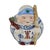 Ceramic Jingdezhen Sculpture Porcelain Factory Shou Lao & Shou Po Deities Pair 6.5" For Sale - Image 7 of 9