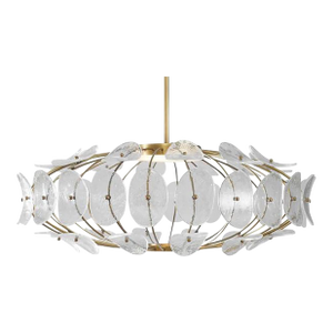 Revelation Modern Seeded Glass Ufo Pendant Light
