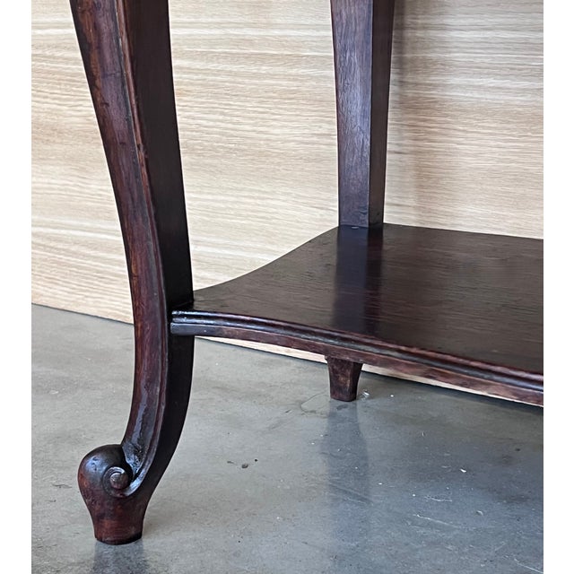 French Nightstands with Drawers and Cabriole Legs, 1910, Set of 2 For Sale - Image 12 of 14