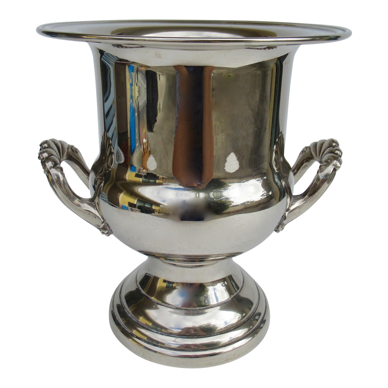 Vintage Silverplate Handled Champagne/Wine Bucket Holder Chairish