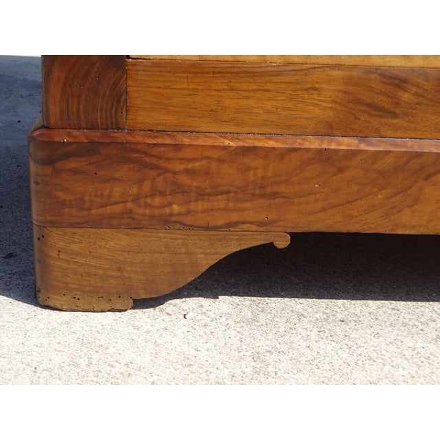 Wood Louis-Philippe Walnut Chest of Drawers, 1850s For Sale - Image 7 of 18