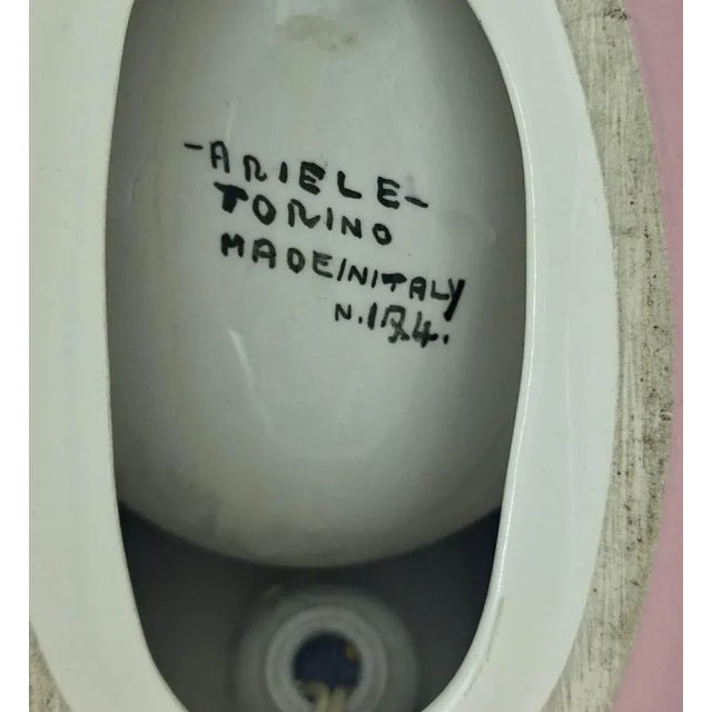 1970s Torino Ceramic Table Lamp N.174 by Mario Brunet for Ariele, Italy, 1970s For Sale - Image 5 of 8