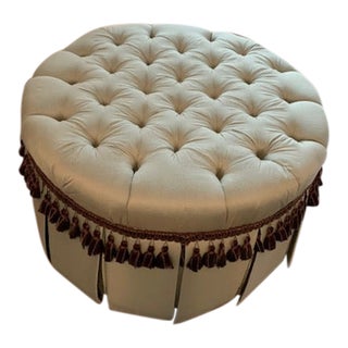 Custom Made Ottoman by Rutherford's Design For Sale