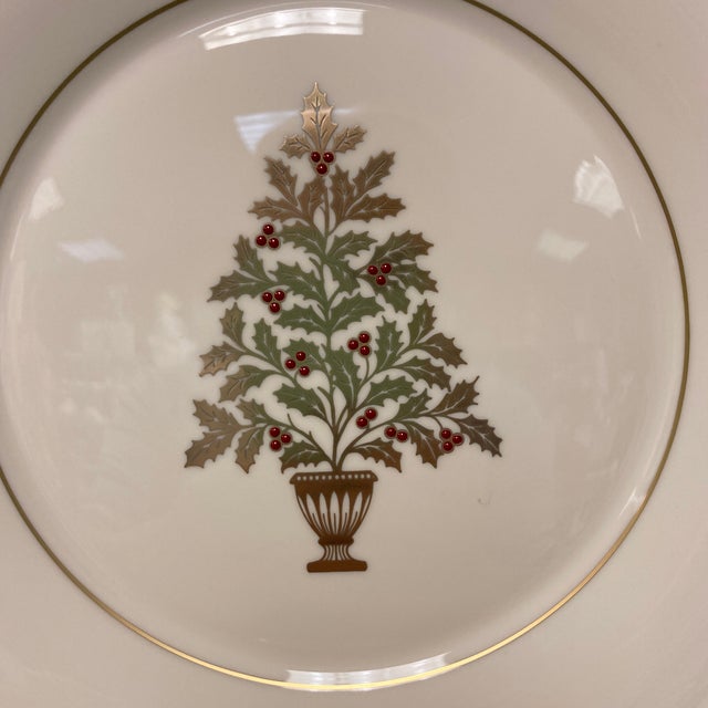 Lenox Eternal Christmas Tree Salad Lunch Plates Set of 8 Chairish