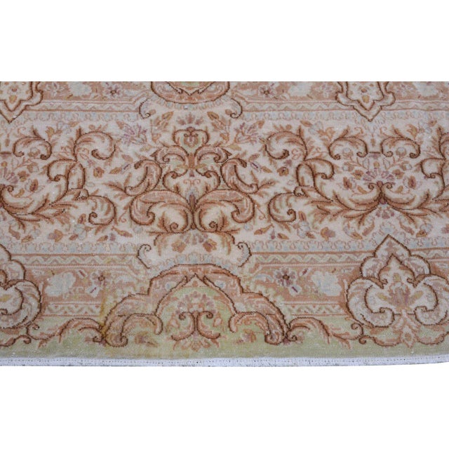 Turkish Vintage Turkish Anatolian Hand Knotted Wool Rug, 10'9x17 For Sale - Image 3 of 6