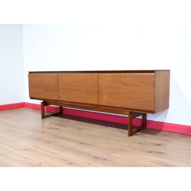 Mid Century Modern Vintage Teak Credenza Sideboard by White and Newton For Sale - Image 9 of 15