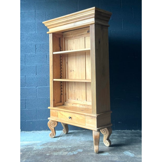 Late 20th Century Vintage Boho Pine Etagere For Sale - Image 5 of 5