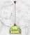1930s Arts & Crafts Pendant Light With Green Glass For Sale - Image 11 of 14