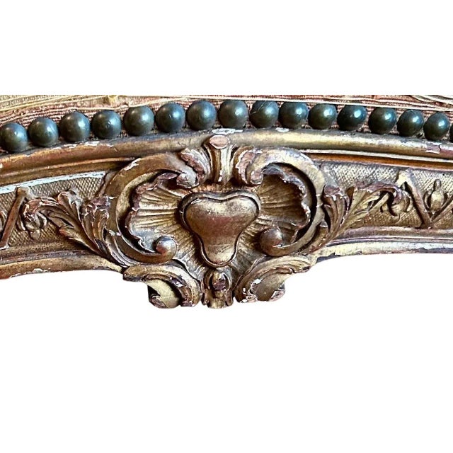 Late 19th Century Louis XV Style Giltwood Fauteuil, 18th Century Beauvais Tapestry, in the Manner of Jean-Baptiste Tilliard, 19th Century For Sale - Image 5 of 15