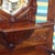 Antique Art Nouveau Mahogany Wardrobe with Beveled Mirror, Chest of Drawers, and Umbrella Stand, 1920s For Sale - Image 17 of 18