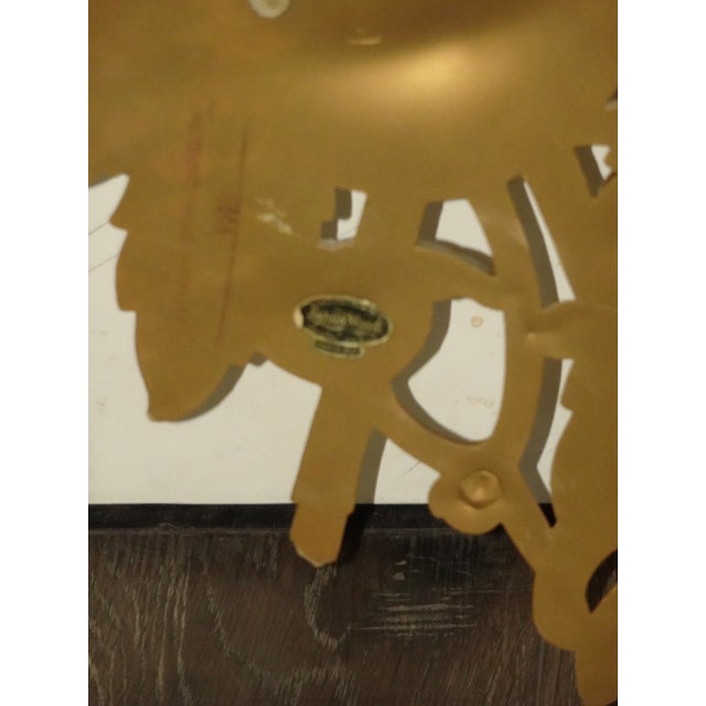 Large 49" Tall Vintage French Country Syroco Gold Flower Wall Plaque Picture For Sale - Image 18 of 18