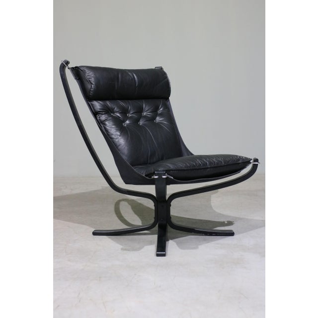 Animal Skin Falcon Chair by Sigurd Ressell for Vatne Møbler, 1970s For Sale - Image 7 of 7