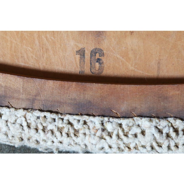 1950s Hans J. Wegner Papa Bear Ap19 Chair and Ottoman Teak and Boucle For Sale - Image 15 of 15