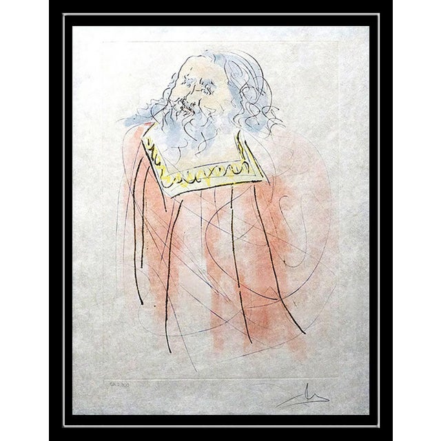 The artwork listed here is a spectacular and Very Rare Colored Etching on arches paper titled, "Jeremiah" by famous...