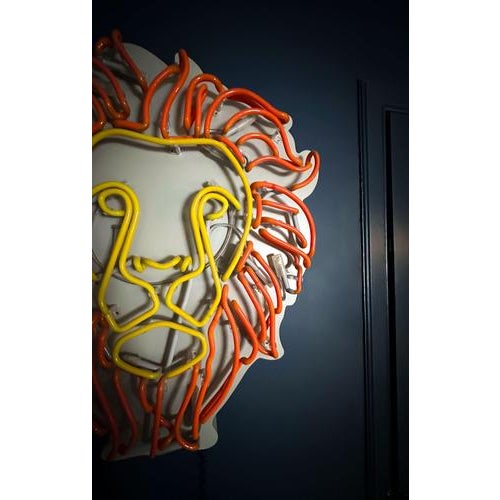 Early 21st Century Large Vintage English Neon Wall Light, 2017 For Sale - Image 5 of 9