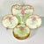 Late 1900s Antique French Victorian Hollywood Regency Limoges Pink Wisteria Dessert Plates and Platter - Set of 7 For Sale - Image 6 of 12
