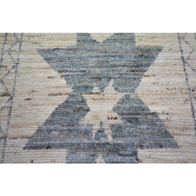 1970s Moroccan Hand Knotted Wool Rug, 2'9"x12'8" For Sale - Image 4 of 4